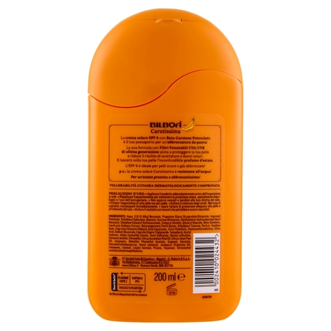 Bilboa Carotissima 6 Protezione Bassa con Beta-Carotene 200 ml